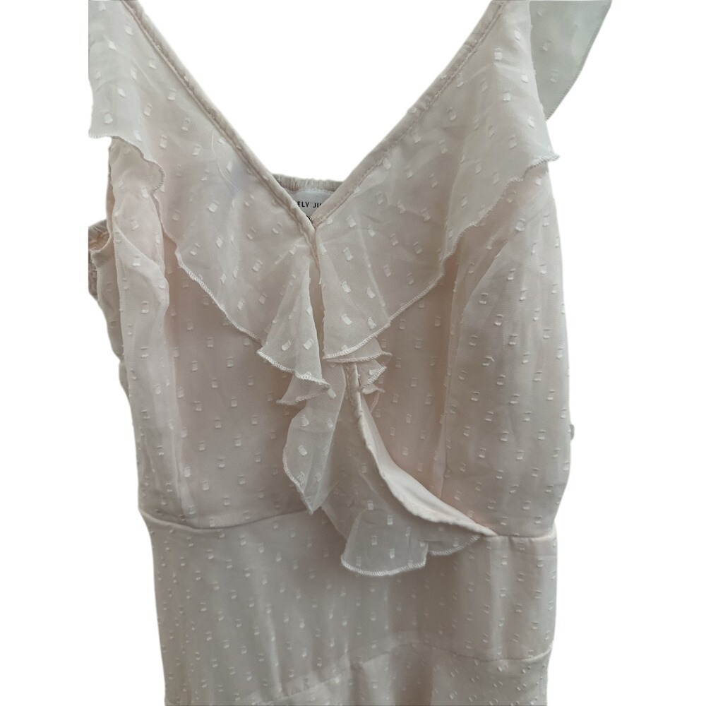 Gauzy Babydoll Slip Dress Women Large Pink Y2K 90s Coquette Twee Spring Easter - Picture 4 of 5